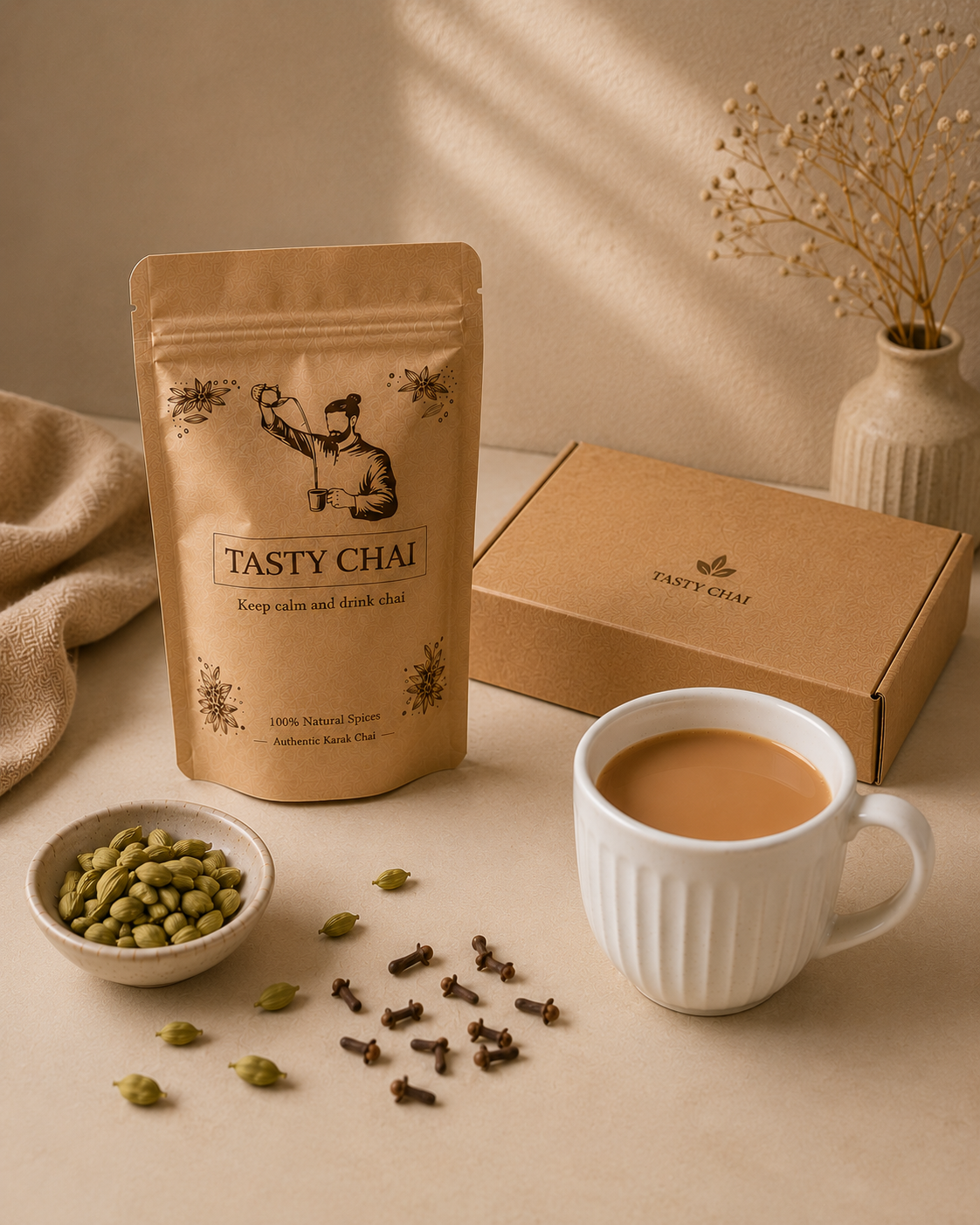 Karak Chai Golden Cardamome + Clou de girofle  20/25 tasses